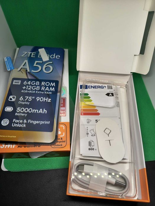 Telefon mobil ZTE Blade A56, Dual SIM, 6.75 inch, 64GB, 4G, Nou