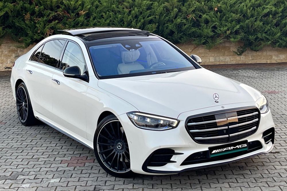 Mercedes S 400 ~ Designo ~ Alb Perlat ~ Long ~ 4 Matic ~ PAKET AMG
