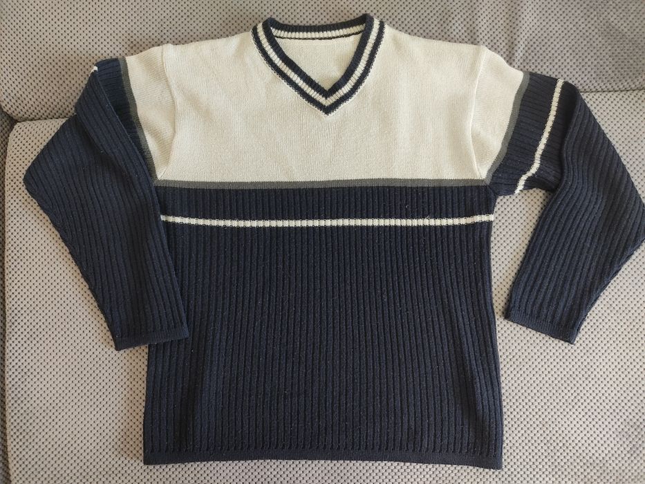 Син vintage пуловер