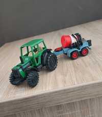 Macheta tractor Deutz-Welly-vintage '90+remorca-jucarii agro colectie