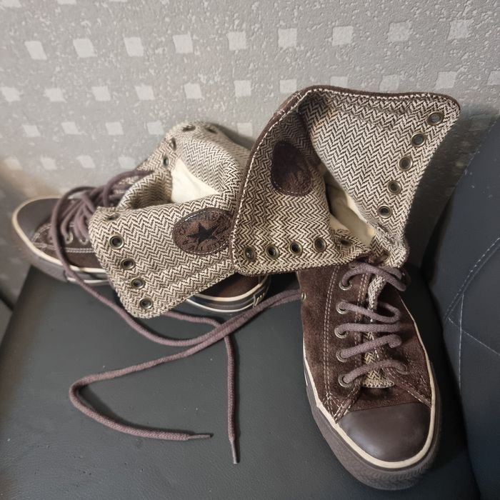 Tenesi Converse All Star piele intoarsa