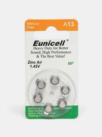Батарейки Eunicell А13, A675 для слуховых аппаратов, 1.45V