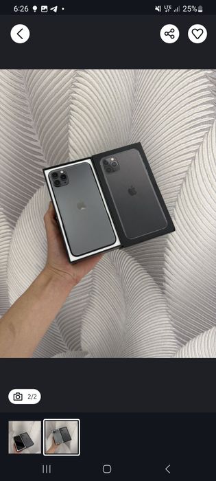 Айфон 11 про макс 512 тали янги холатда