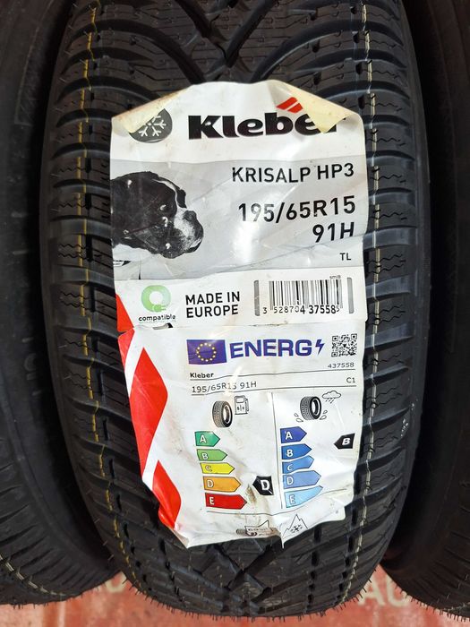 Anvelope de IARNA - 195/65/15 - KLEBER - NOI - DOT 2022 !
