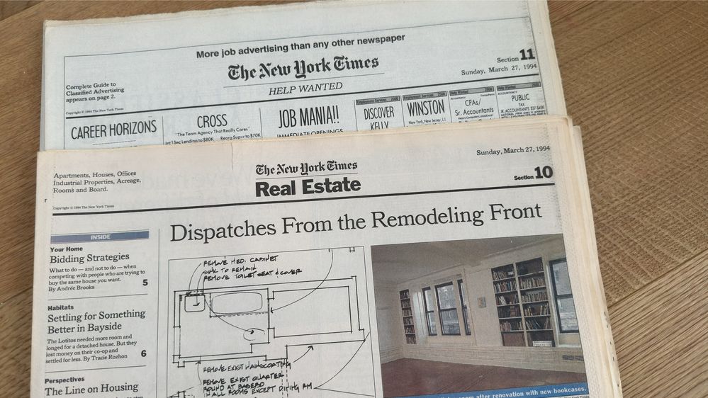 Ziare vechi - The New York Times, 27 martie 1994