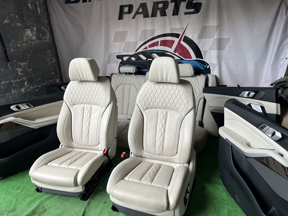 Bmw X5 G05 Scaune Interior Complet Comfort Individual Nappa Alb