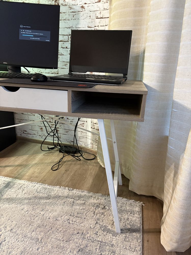 Birou Jysk 48x120 stejar/alb