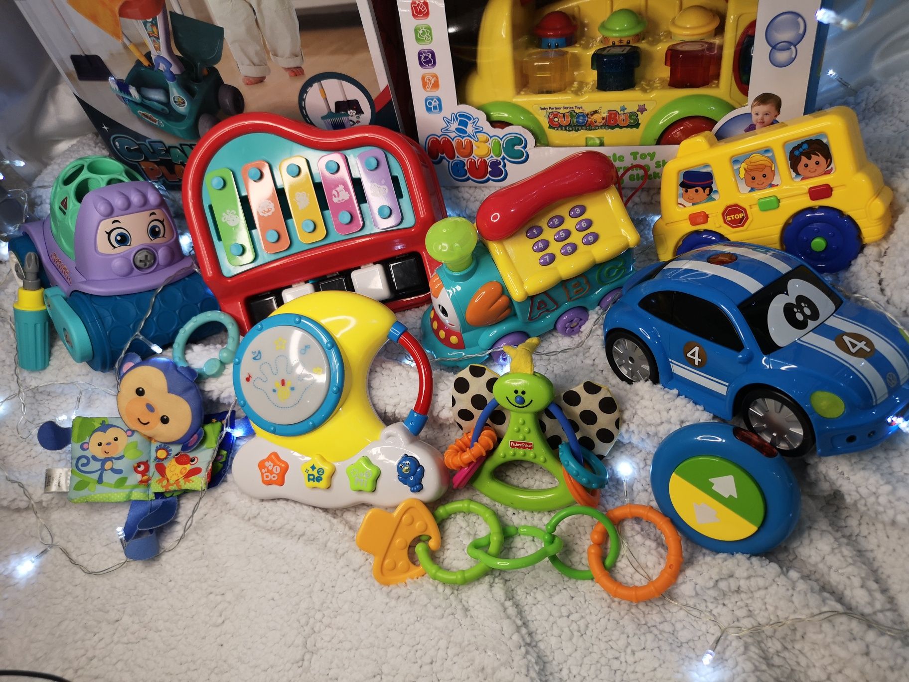 Бебешки музикални играчки/ интерактивни,ксилофон,автобус,образователни