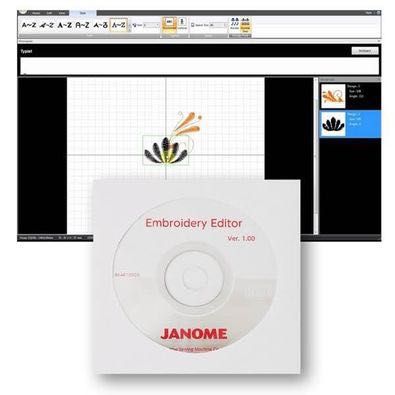 Бродировъчна машина Janome MC500E+ Софтуер Embroidery editor