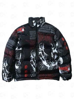 Куртка с принтом аниме