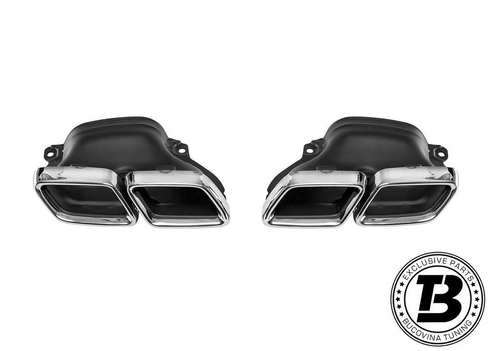 Difuzor Bara Spate cu Ornamente compatibil cu Mercedes C Class W205 C63 Design