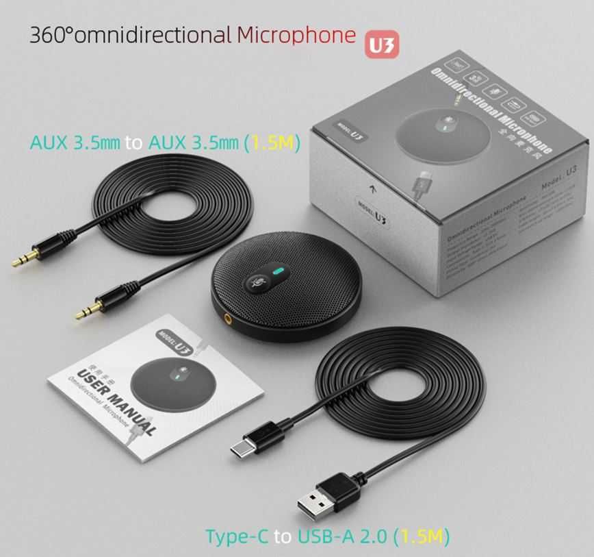 Microfon USB ANSINNA U3 multidirectional nefolosit