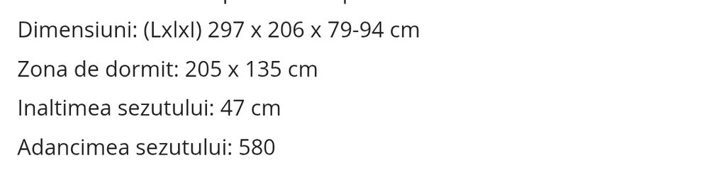 Vând colțar extensibil