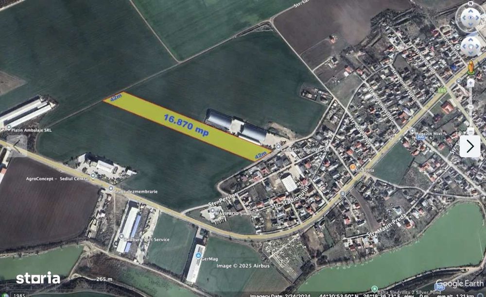 Teren 16.87omp Afumati Ganeasa - curent, utilitati, acces strada