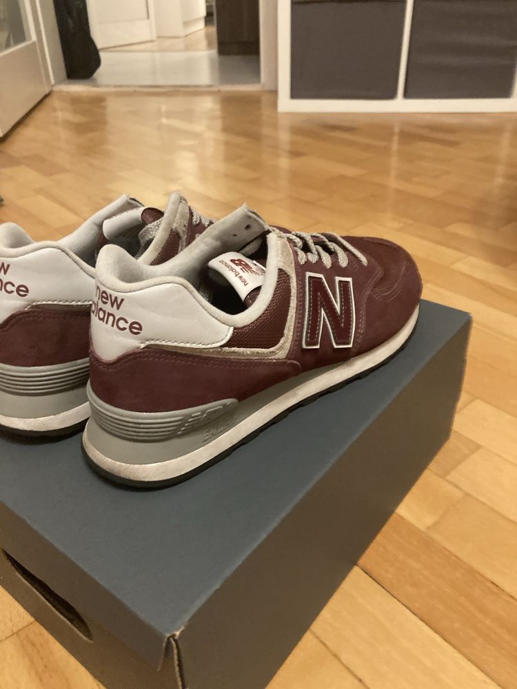 New balance 574 бордо