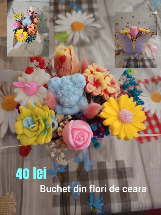 Buchet din lumânări parfumate