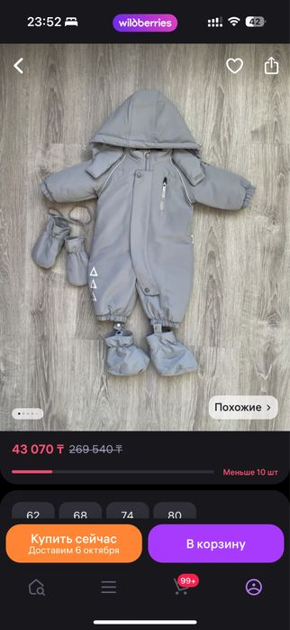 Зимний детский комбинезон lassye