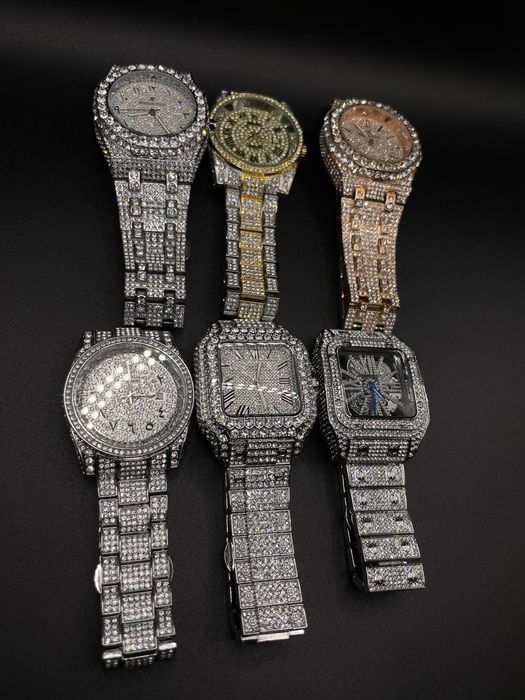 Cartier, Rolex и AP Диамантени Часовници с камъни Мойсанит