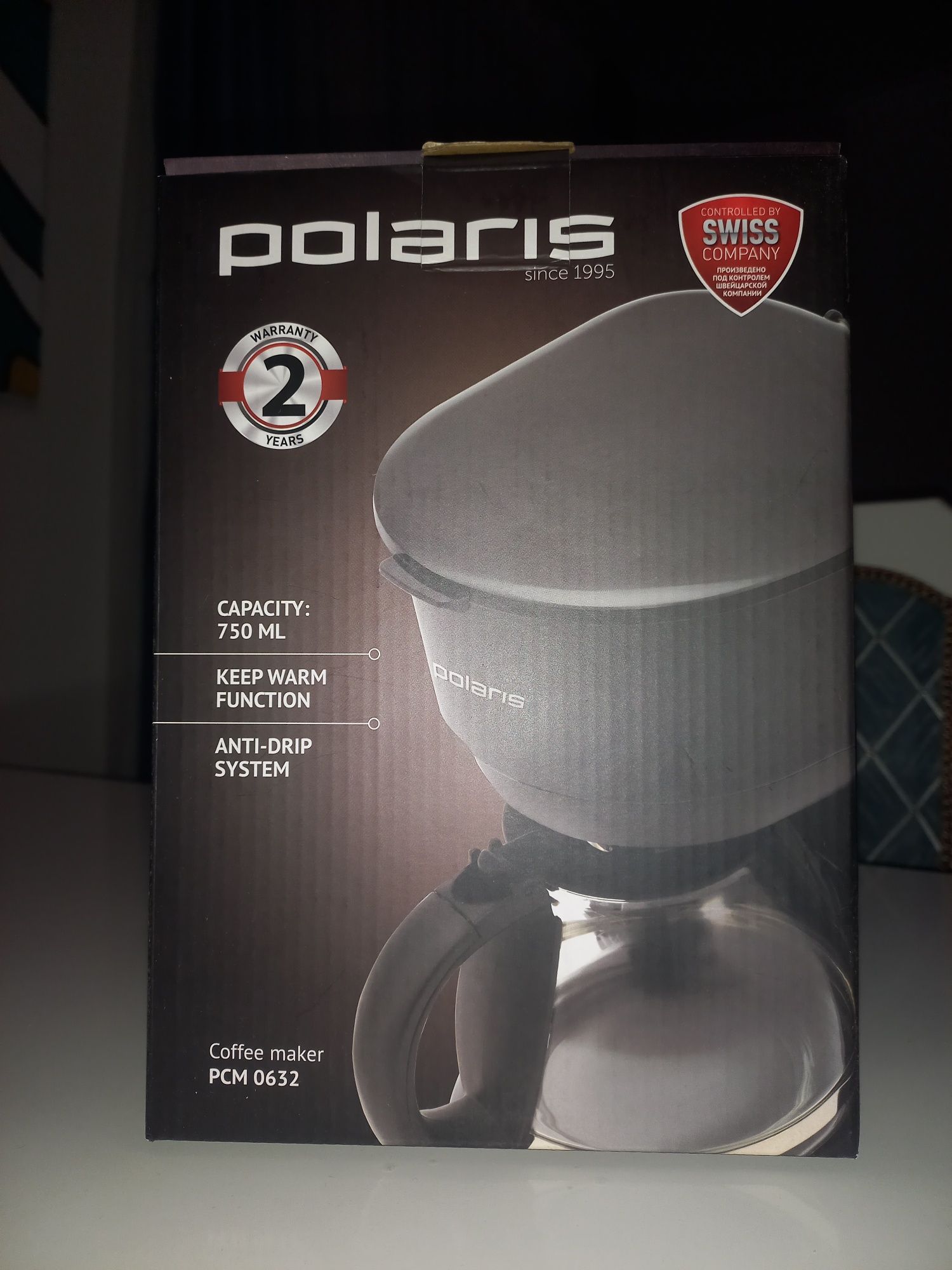 Кофеварка новая Polaris