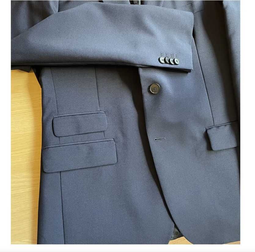 Мъжко синьо спортно сако Givenchy Size 52(L) SLIM FIT NAVY WOOL BLAZER