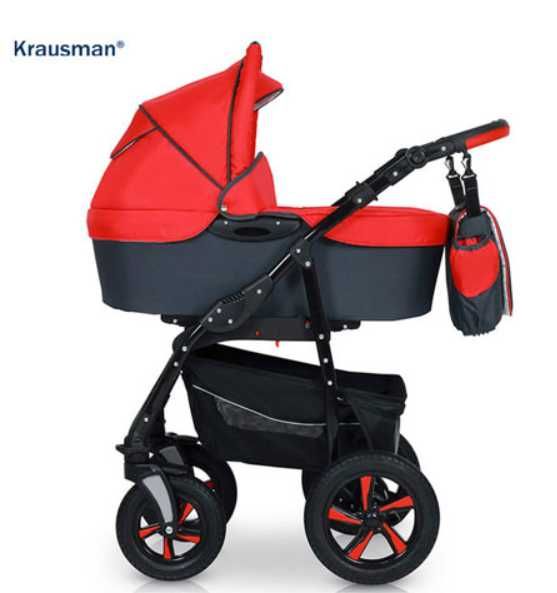 Caruciorul Kraus Clasic Red 3 in 1