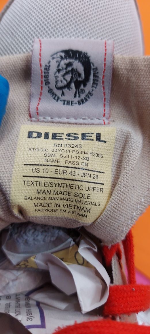 Diesel номер 43 Оригинални мъжки обувки