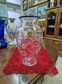 Красива антикварна  кристална голяма ваза