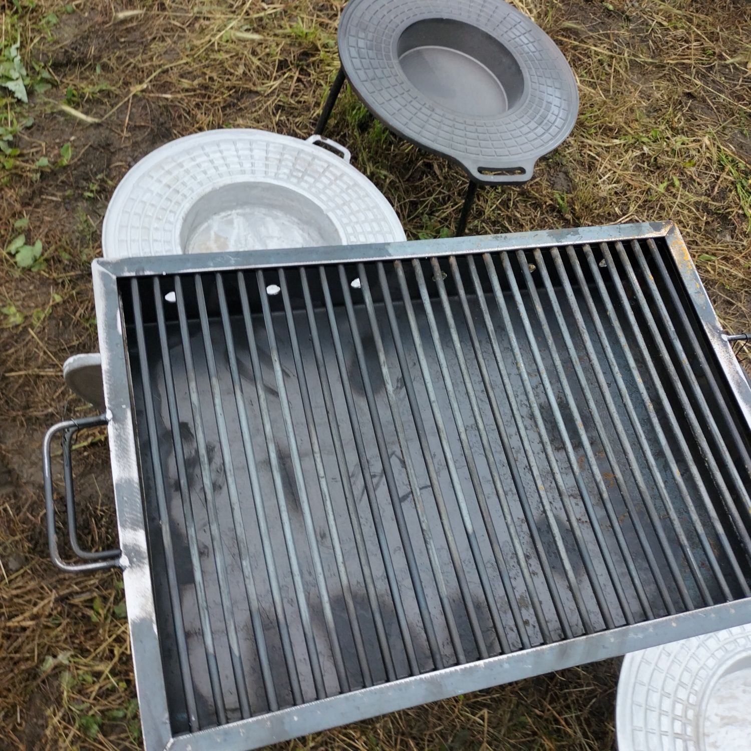 Gratar camping din otel 60x40cm, 1.5mm