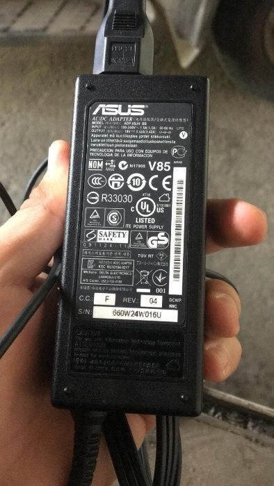 зарядка на ноутбук ASUS и шнур от зарядки для ноутбука ASUS