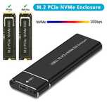 USB3.1 M.2 NvMe SATA SSD корпус към Type-C алуминиев външен твърд диск