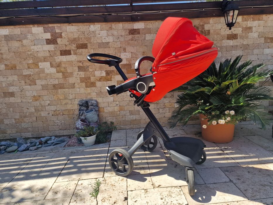 2 cărucioare Stokke Xplory V6 + geantă originală
