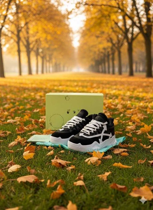 Adidasi OFF White Odsy 1000 Negru - Alb - Cu Cutie - Unisex