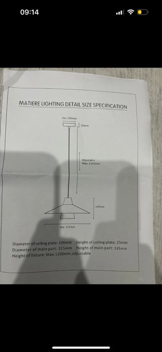 Plafoniera suspendata aluminiu
