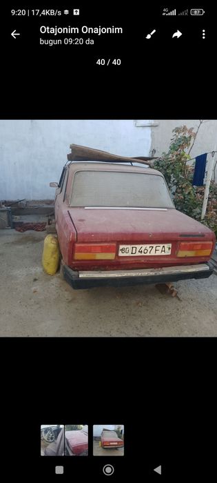 Vaz 2107 pul zarur sotiladi