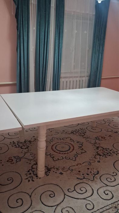 Стол татылады 6 метр (2метрден 3 стол, аяғы алынады)