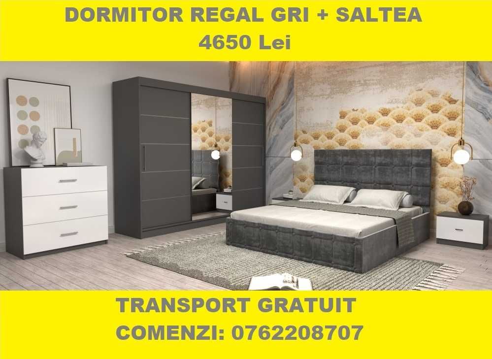 Dormitoare Matrimoniale, Paturi Tapitate, Dressinguri cu Oglinda A005