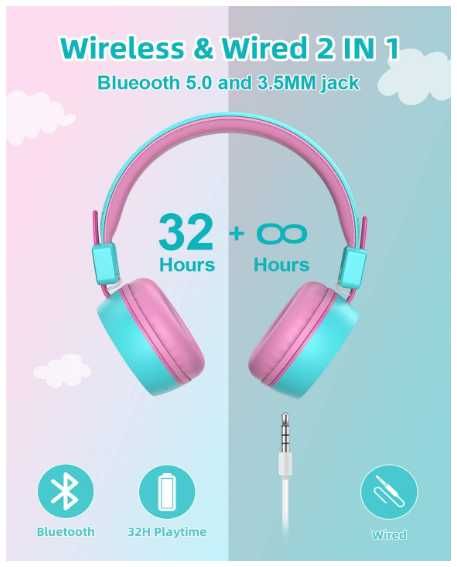 Bluetooth Детски слушалки riyo
