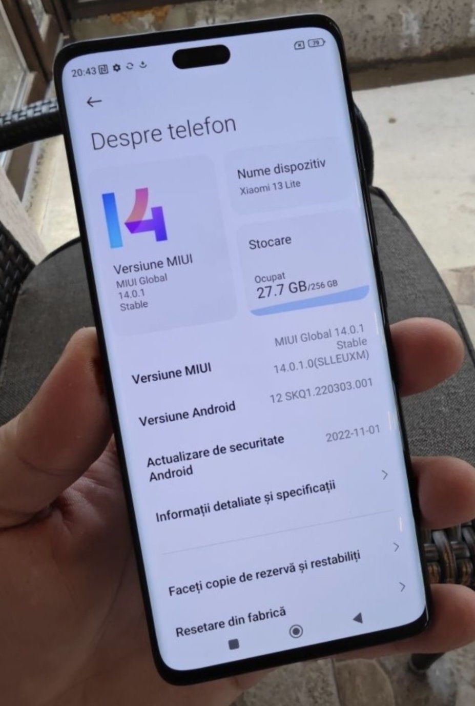 Vând sau Schimb Xiaomi 13 Lite 5G 256GB