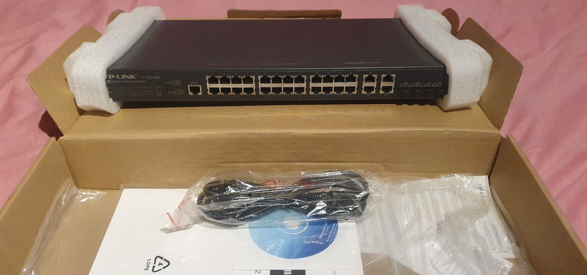 Switch TP LINK TL-SL5428E, 24 x 10/100Mbps