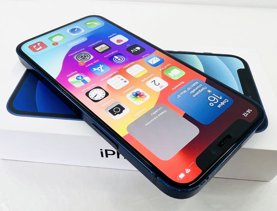 Apple iPhone 12 128GB Blue 100% Батерия! Гаранция!