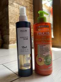 Кондиционеры для волос OLLIN 15 в 1 и Garnier