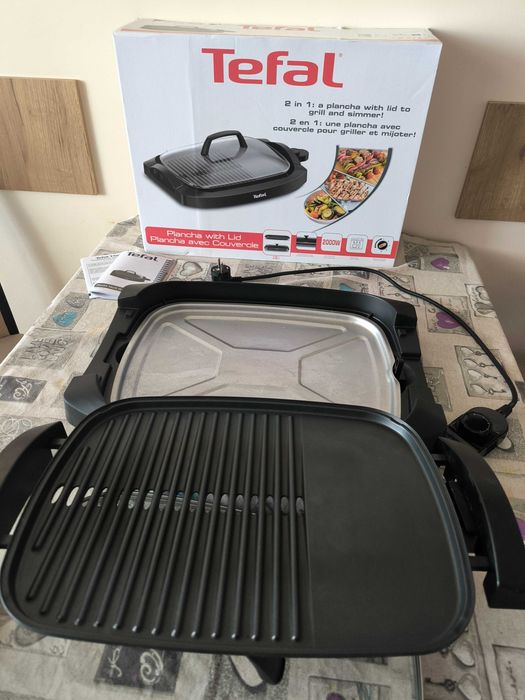 Скара Tefal 2 в 1 - Grill скара и плоча + капак