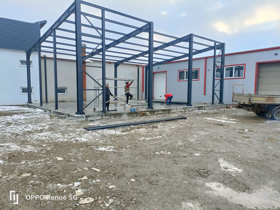 Hala pe structura metalica 12x16 invelita