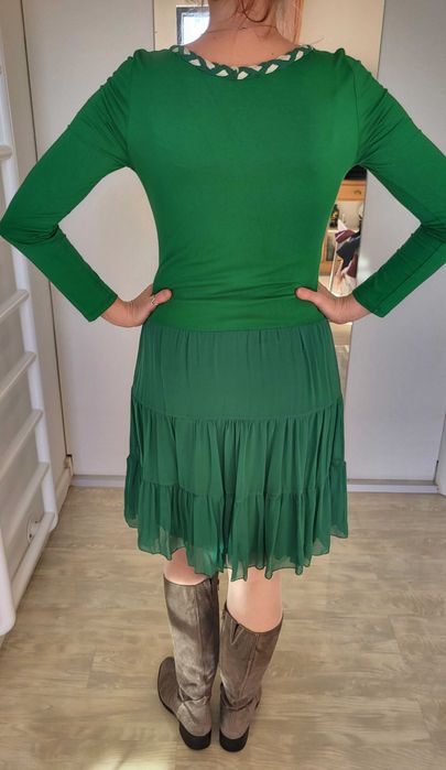 Rochie eleganta cu volane, marca GUARA, Marime 38-40