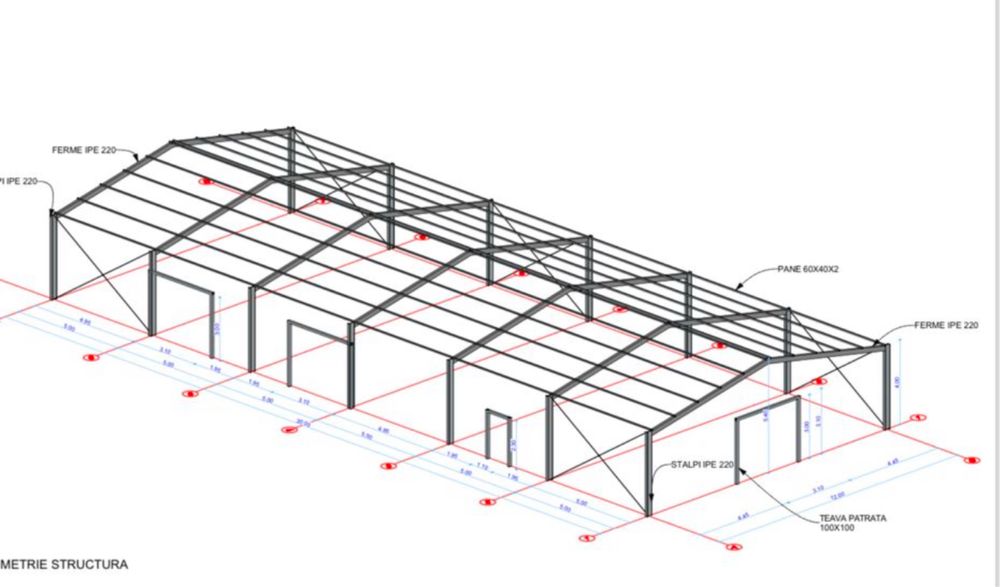 Vand hale si structuri din europrofile