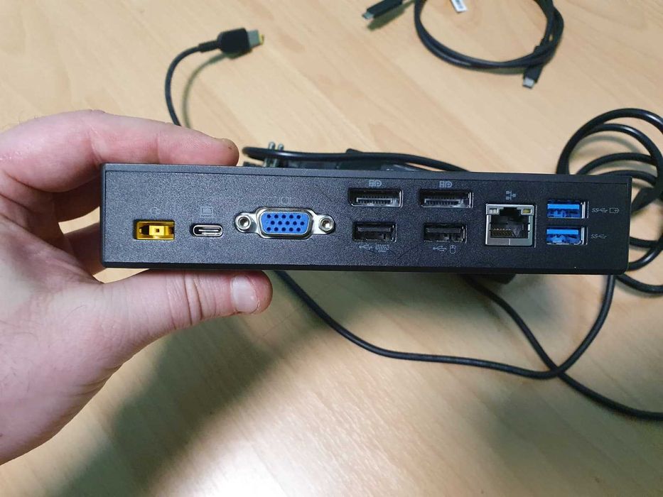 Docking Station Lenovo ThinkPad USB-C Dock 40A9 DK1633 Pachet Complet