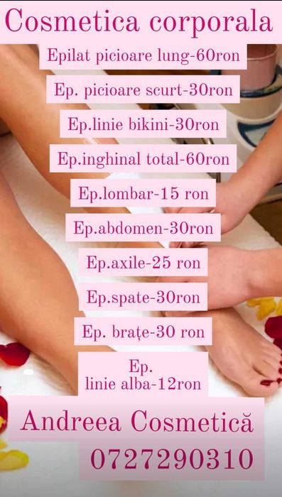 Servicii cosmetică si masaj