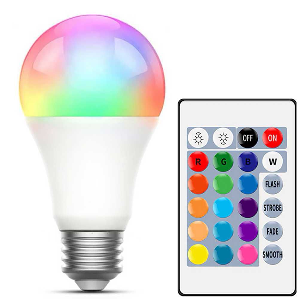 Bec cu led RGB 3W E27 cu telecomanda