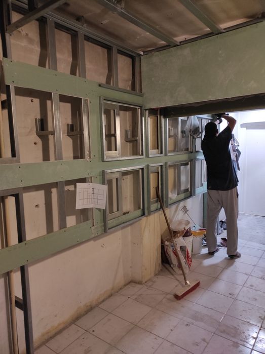 Установка гипсокартона, лефказ, покраска, ламинат,наливной пол,