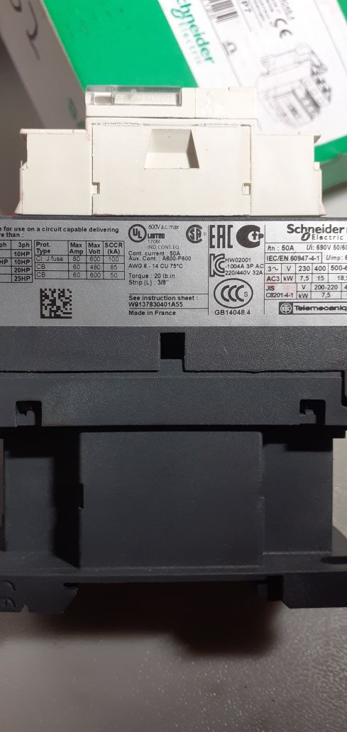 Contactor Schneider 50A